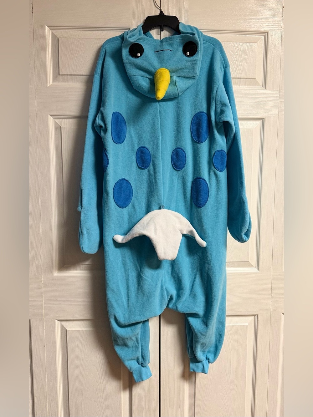 Adult blue Narwhal One-Piece costume